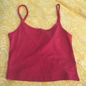 Brick red crop top