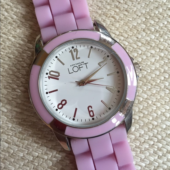 LOFT silicone watch lavender purple one size
