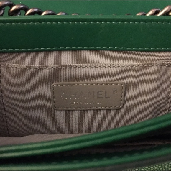 Stunning, unique green stingray Chanel bag - Picture 4 of 4