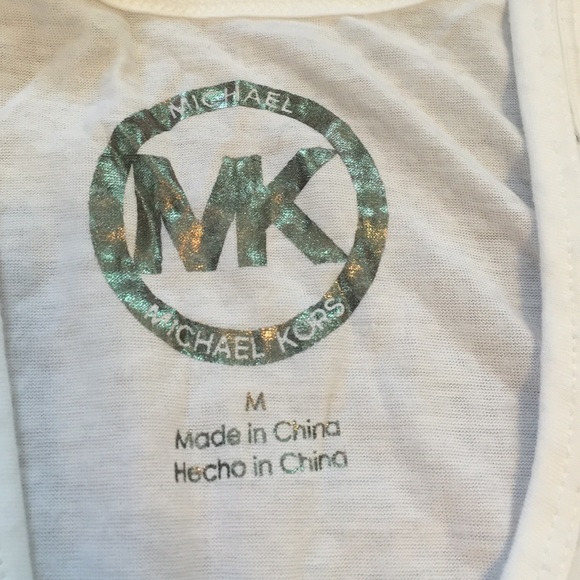 NWT Michael Kors White Dress/coverup- Size M - Picture 3 of 4