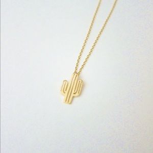 Cactus pendant necklace