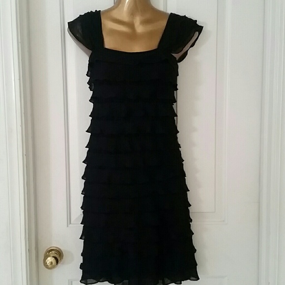 Woman's Black Ruffle dress