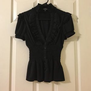 Bebe button down blouse