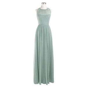 J. Crew Megan long dress in silk chiffon