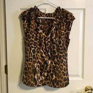 Express leopard blouse