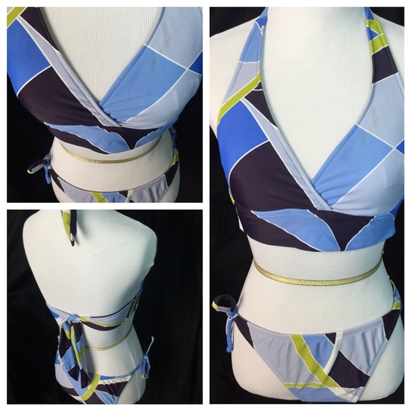 💙3pc asymmetrical bikini set- size small💜 - Picture 2 of 4