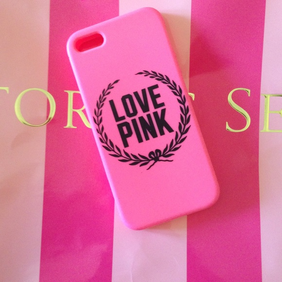 PINK Victoria's Secret Rubber iPhone5 Case - Picture 1 of 2