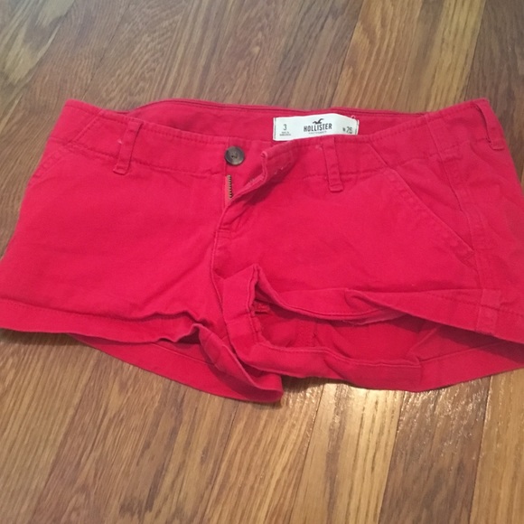 Hollister red shorts