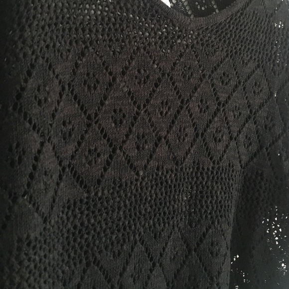 Boho black sweater - Picture 2 of 2