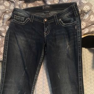 Silver Bootcut Jeans