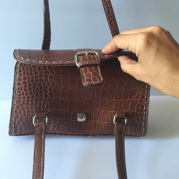 Vegan Mini Crocodile Handbag - Picture 2 of 4