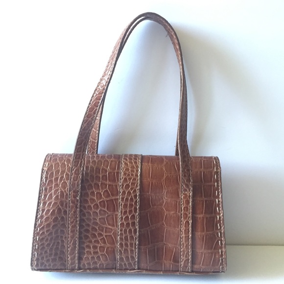 Vegan Mini Crocodile Handbag - Picture 3 of 4