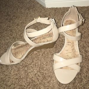 Women's Nude Merona Wedges Size 7.5