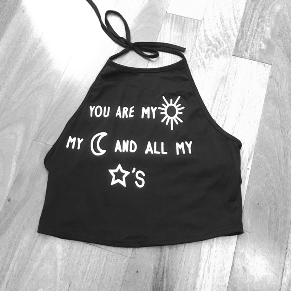Sun, Moon, Stars Halter Top