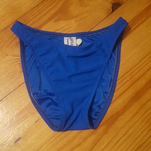 Blue bathing suit bottoms
