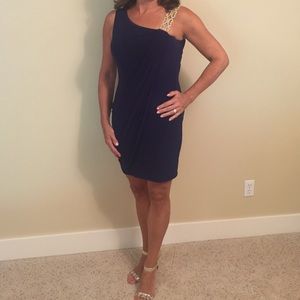 Short One Shoulder Short Cocktail Dress