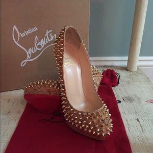 Christian Louboutin Cork Alti Pump Spikes 160 37.5