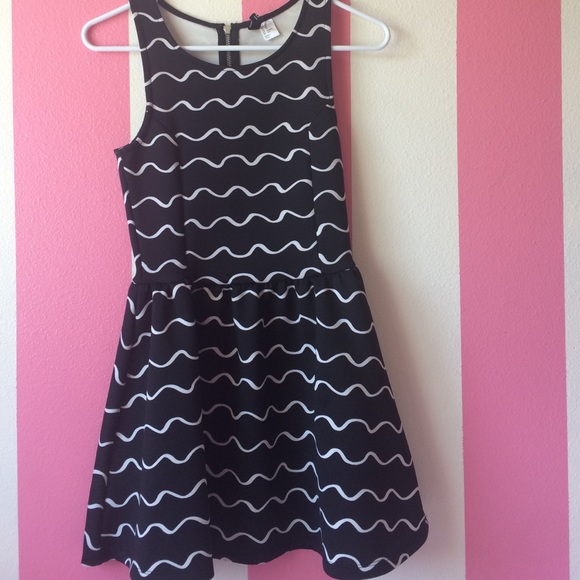 Stripes skater dress