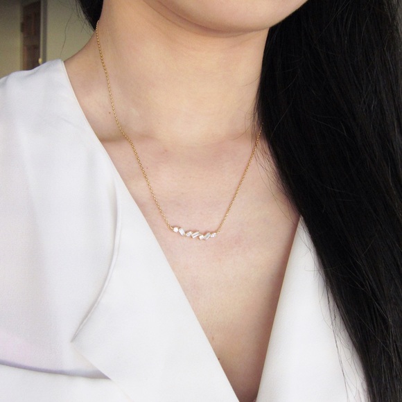 Glam glitter bar necklace - Picture 3 of 4