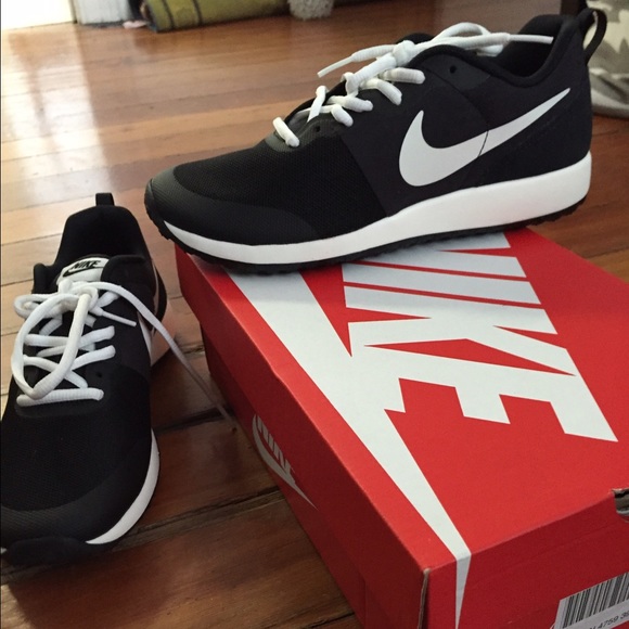 Black and white Nike's