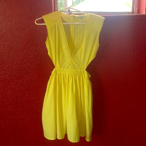 Sexy yellow dress