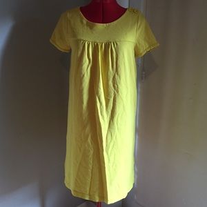 J. Crew Yellow Dress with Buttons