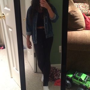 Oversized jean jacket