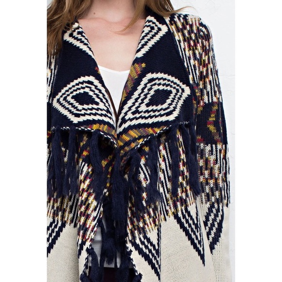 Comin Up Cozy Tassel Cardigan - Picture 4 of 4