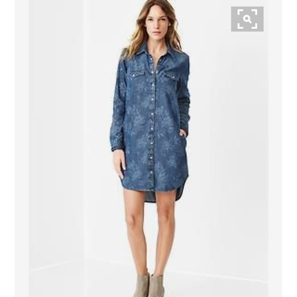 gap denim shirt dress