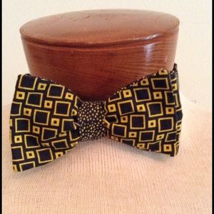 Black and yellow BOW TIE