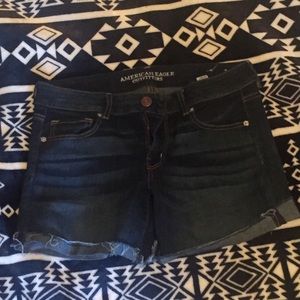 American Eagle size 12 dark wash shorts