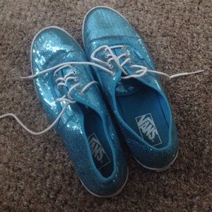 Sparkling blue vans