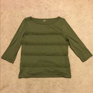 Dark Green Loft 3/4 sleeve size L