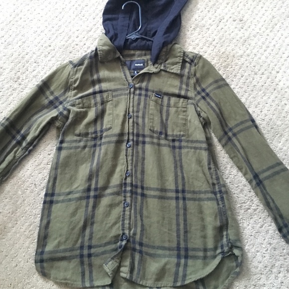 Hurley button down flannel