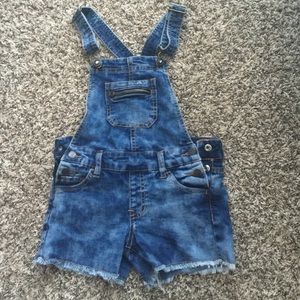 Girls Jean Short Overalls
