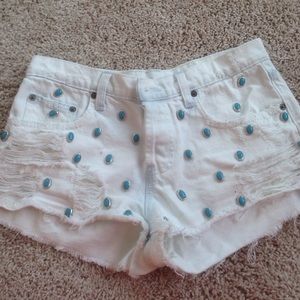Carmar white Denim shorts