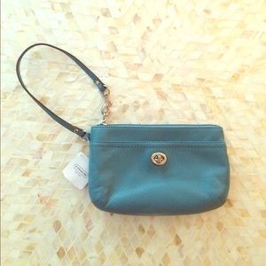 Coach Leather Wristlet