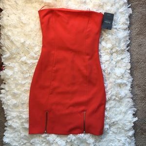 Zara Orange Cocktail Dress