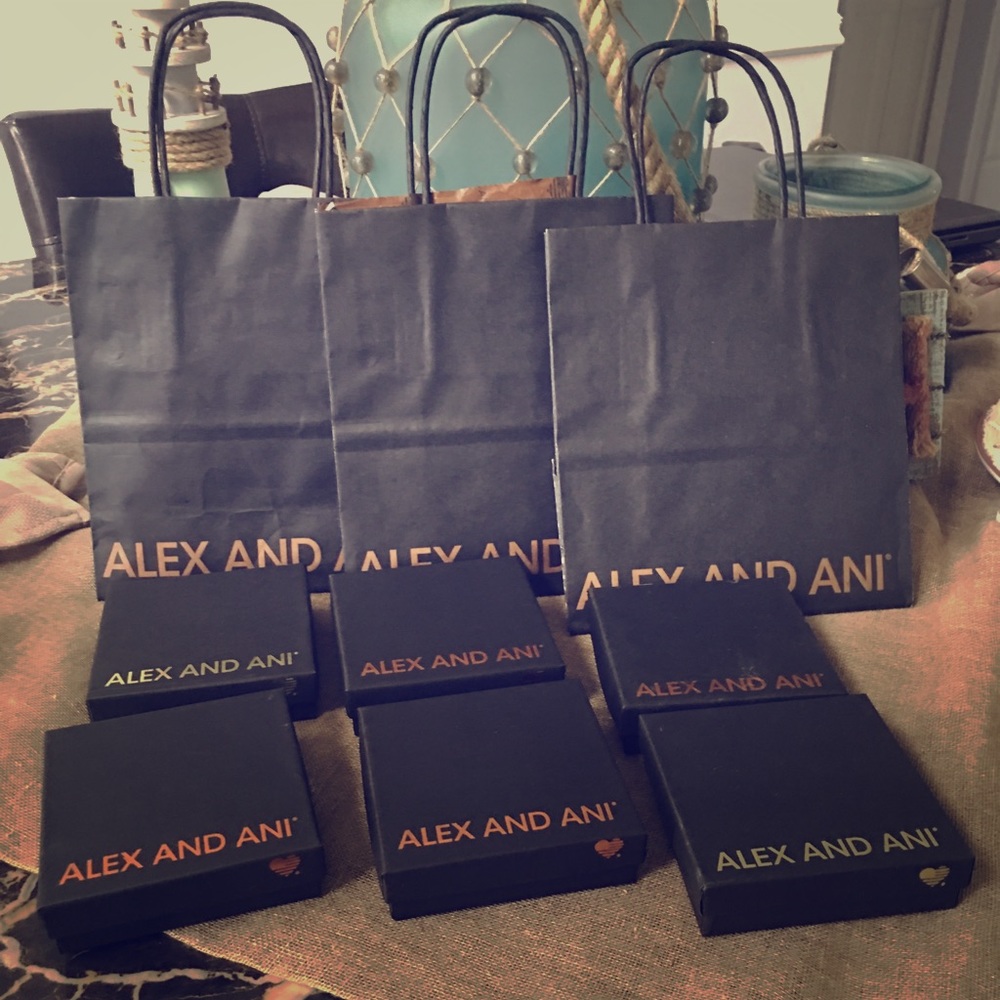 Alex and Ani bags and box