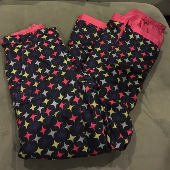 Girls Polar Edge size 10/12 snow pants black