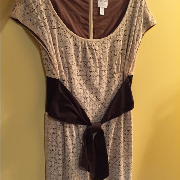 Summer dress tan/brown belt