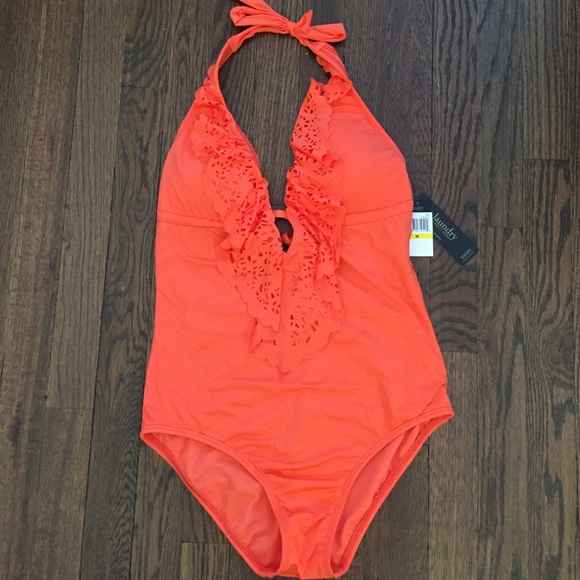 NWT Laundry by Shelli Segal one piece swimsuit. M