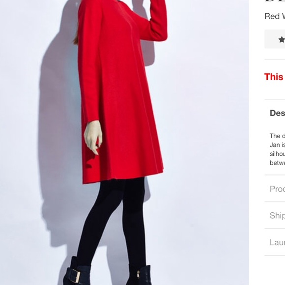 RED YUMMY SWING DRESS NWT!!!! - Picture 2 of 4