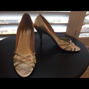 Gold jcrew heels