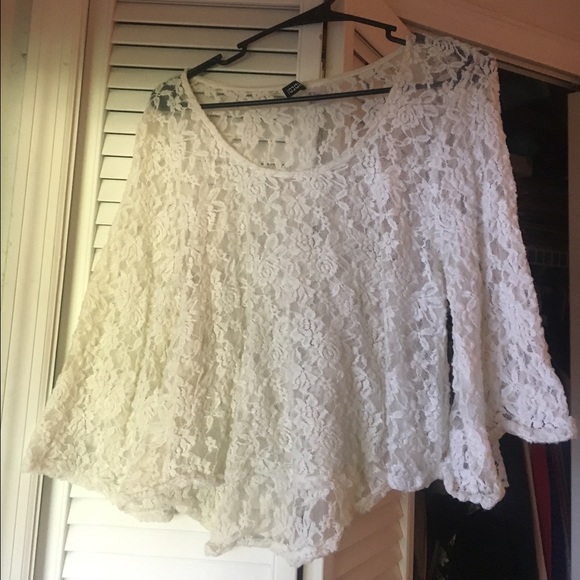 Off white lace blouse