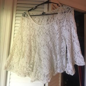 Off white lace blouse