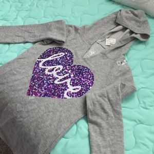 Cute "love and heart" Hoodie sweater