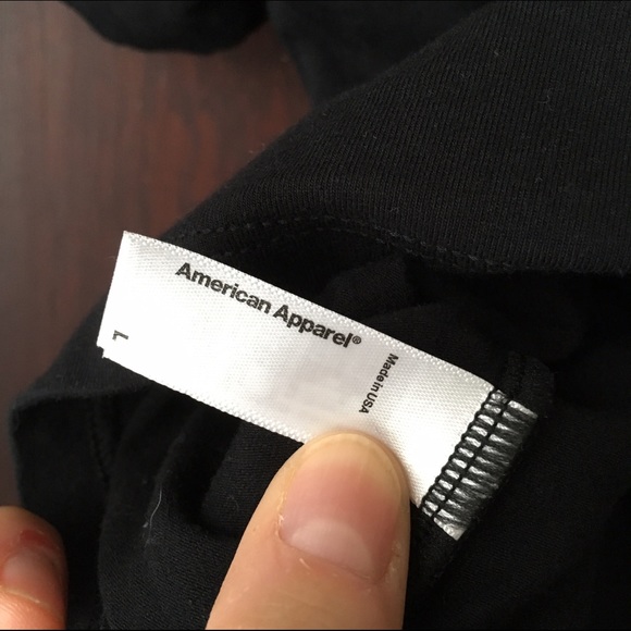 American Apparel | Black fitted crop tee - Picture 4 of 4