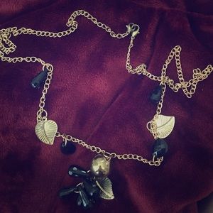 Long Leaf Themed Necklace