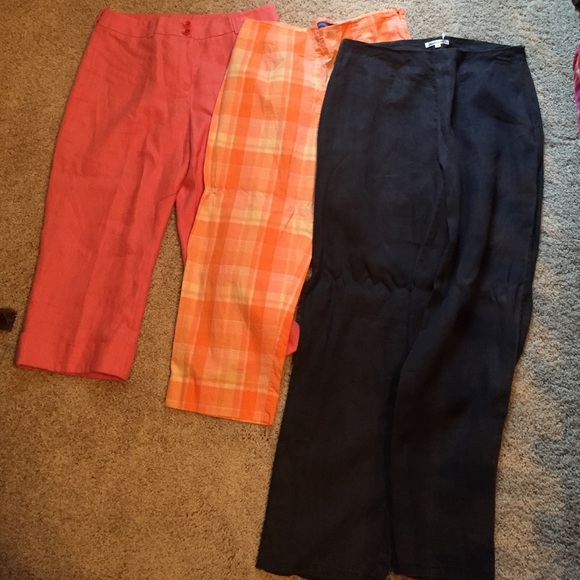 Lot of three pair of capris and pants!
